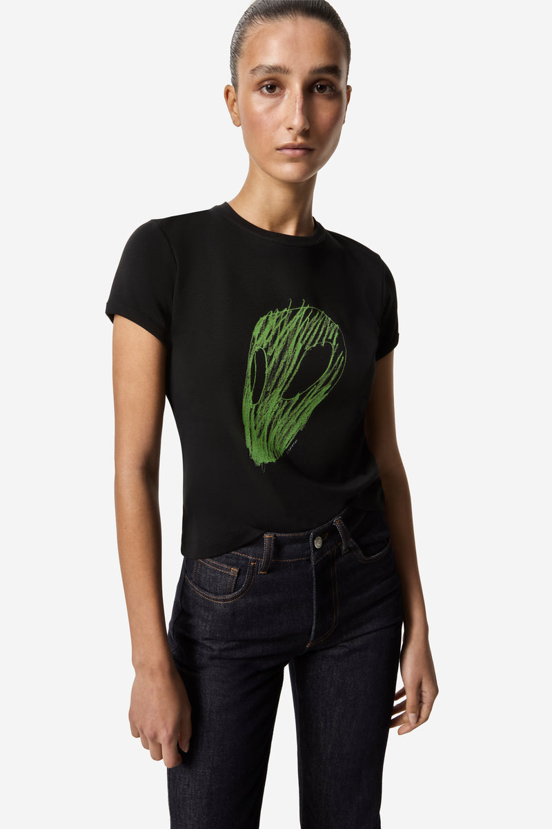 Tシャツ・カットソー COPERNI Woman T-Shirt Black COPJS03504 BLK Coperni Outlet: T-shirt woman - Black | Coperni t-shirt