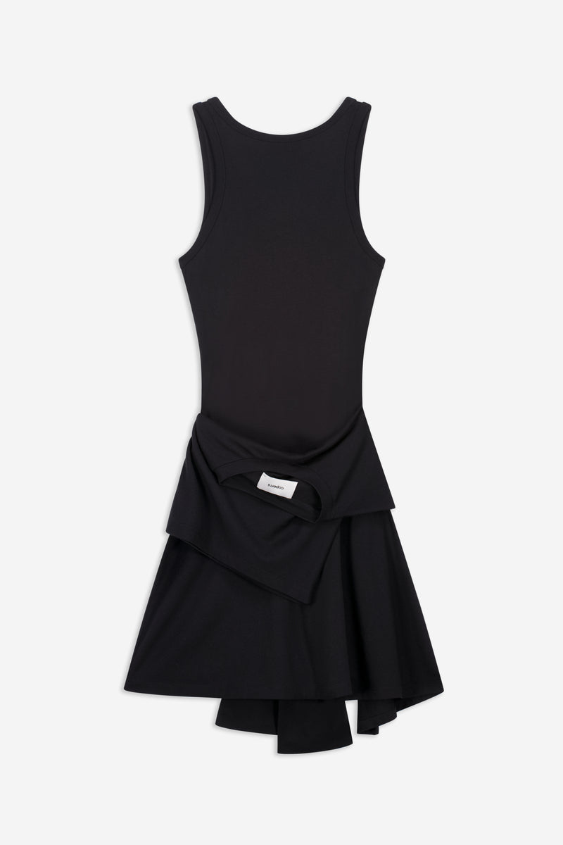 ワンピース fetico NYLON JERSEY GATHERED DRES Dress – FETICO Official Online Shop