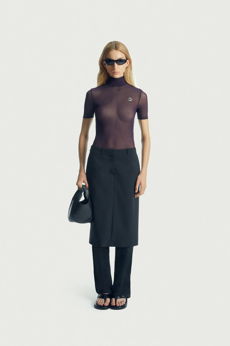 High Neck Fitted Top – Coperni