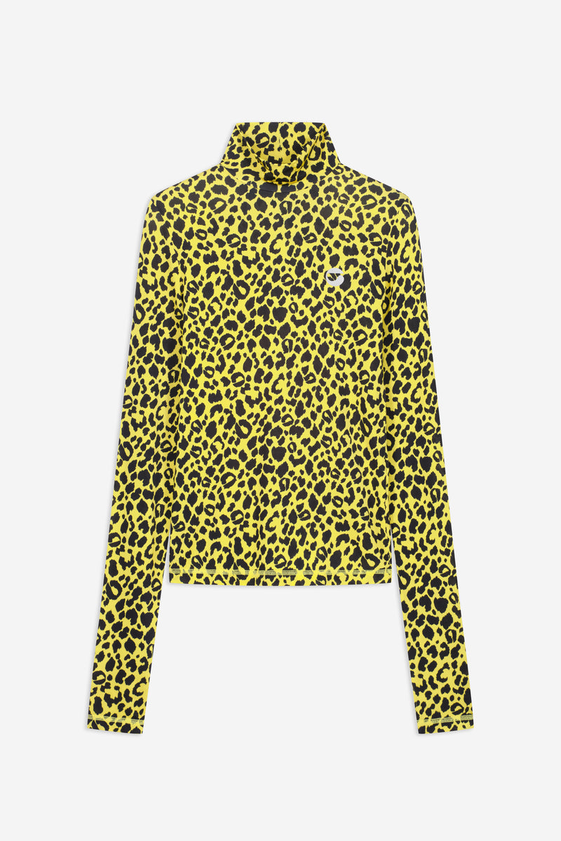 SLY / BLURRING LEOPARD CUT トップス M/BLK LeopardJacquardKnitZipUp_Black