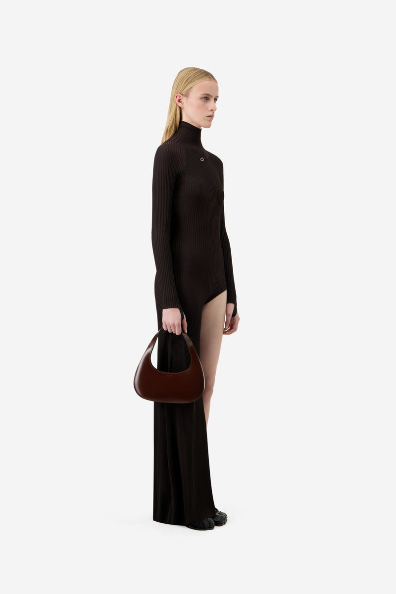 Leg Cut-Out Rib Gown – Coperni