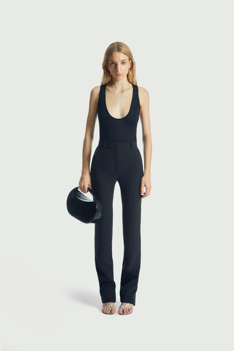 パンツ COPERNI Women Straight Pants COPP131F3004BLK Black Straight Tailored Trousers – Coperni