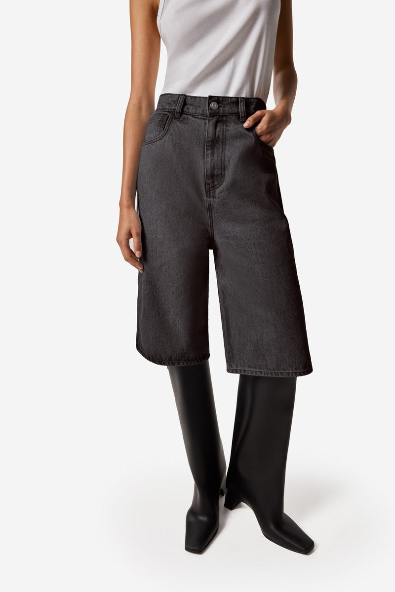 【BAON】Ukini Carpender Bermuda Denim Pants COPP86F2004_GREY_PF24_coperni_