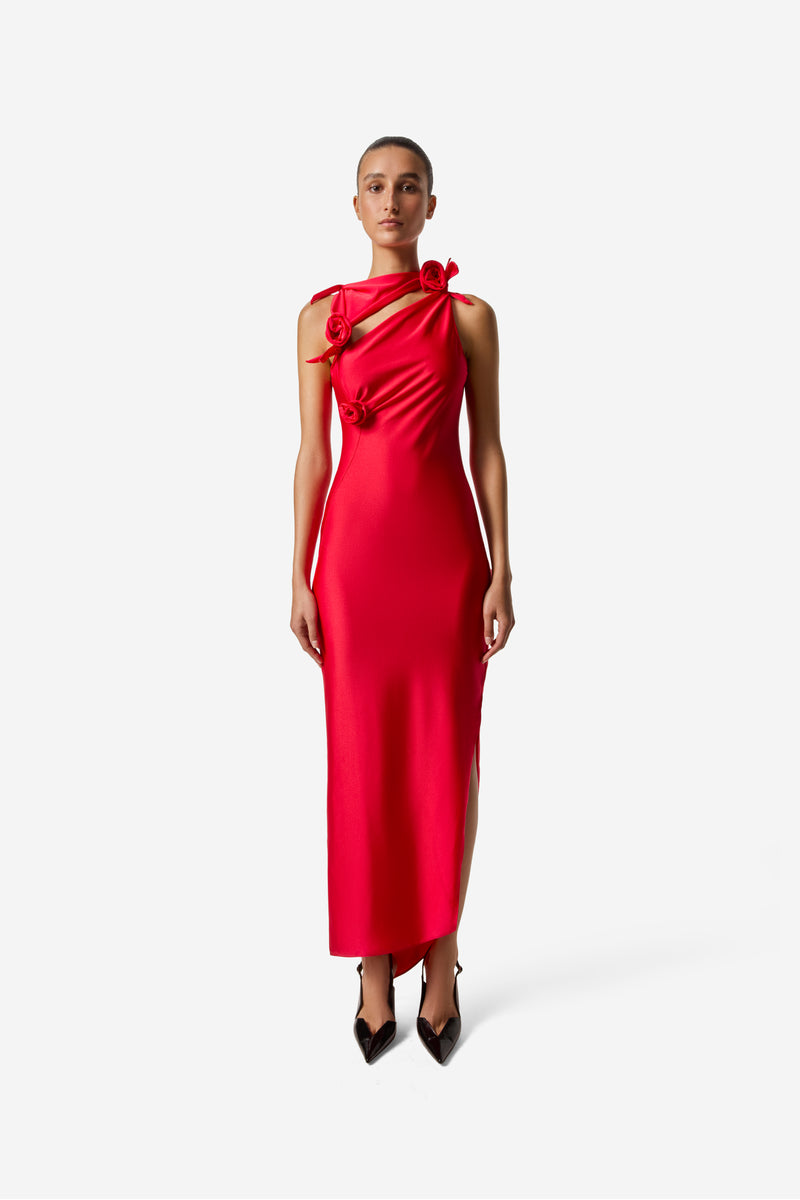 【関税込み】Coperni レッド Asymmetric Flower マキシドレス Asymmetric Flower Gown – Coperni