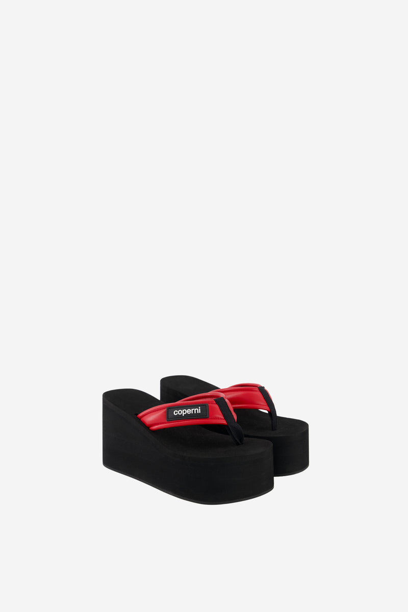Coperniロゴ ウェッジサンダル 90mm Coperni Logo Wedge Sandal - Fabric of Society
