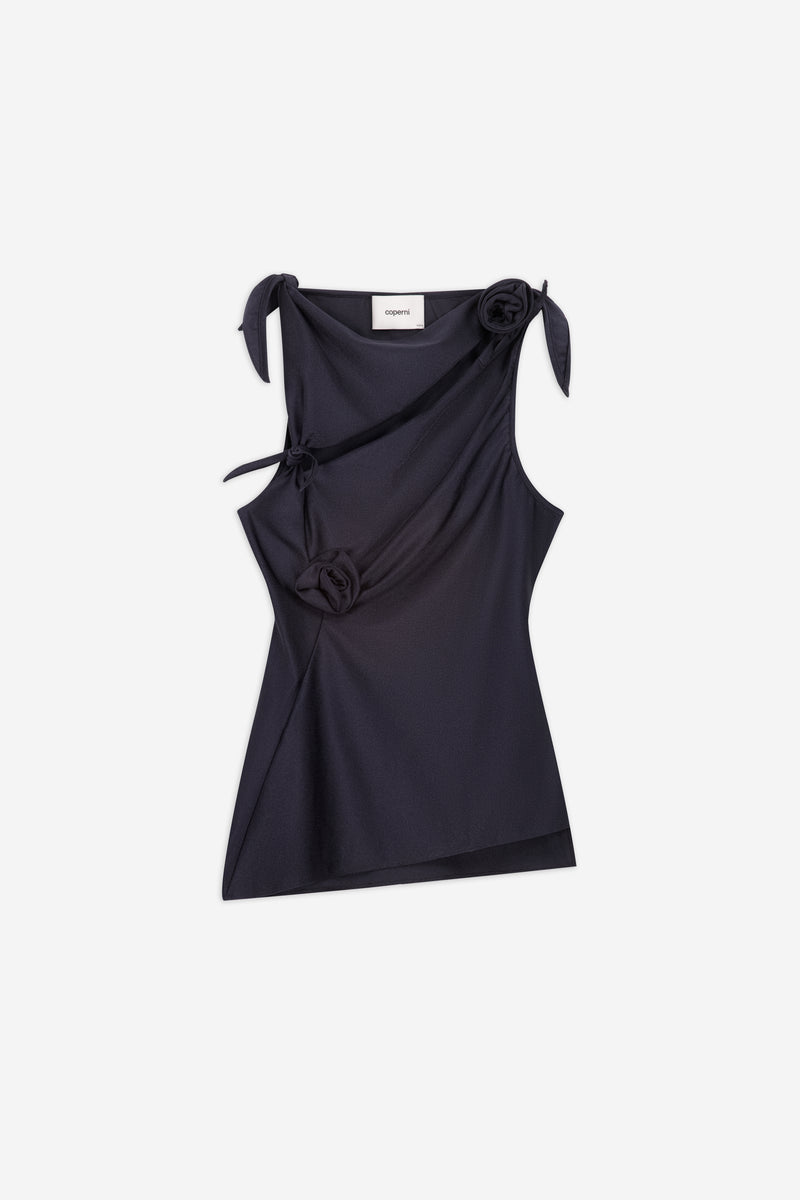 COPERNI 売れ筋商品|||コペルニ Tシャツ トップス レディース Bodysuits Black Coperni | Cut Out Draped Bodysuit
