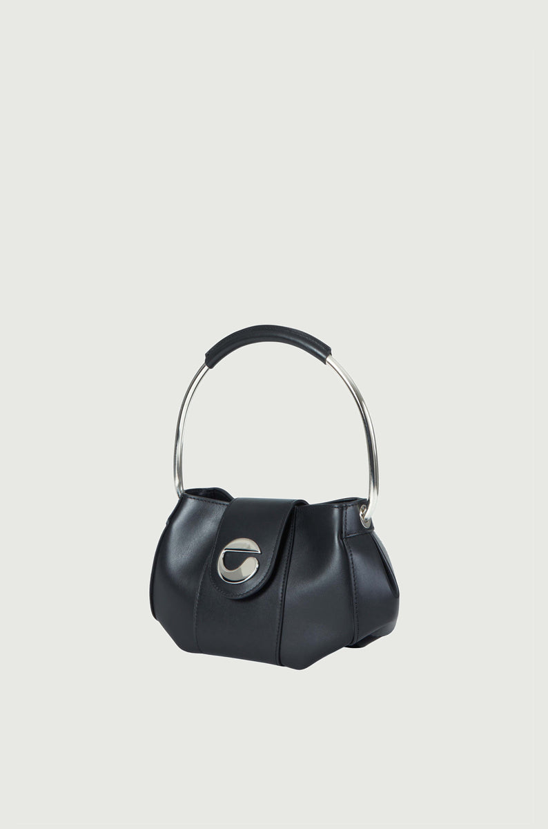 Coperni Ring Pouch Leather Tote Bag