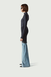 Hybrid Flare Denim Trousers