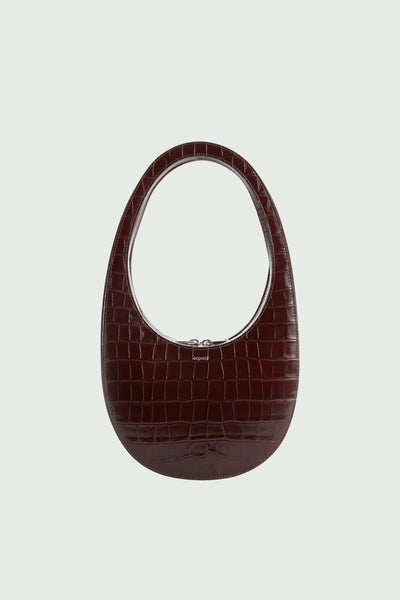 BALENCIAGA Crush small croc-effect leather shoulder bag | NET-A-PORTER