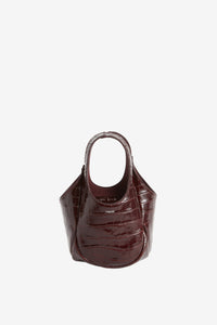 Croco Mini Bucket Swipe Bag