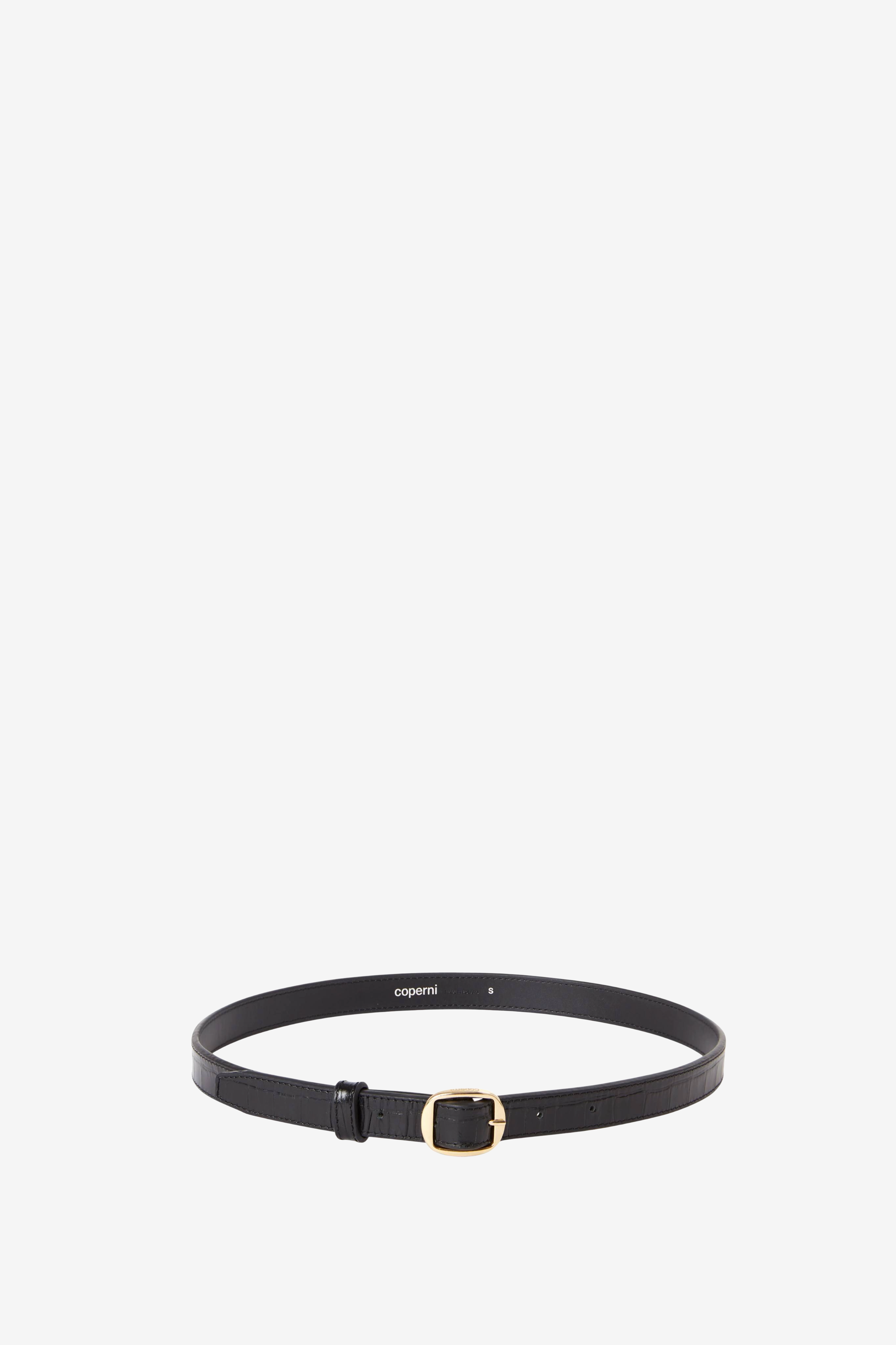 ベルト Belt - Coperni - Leather - Black Coperni Logo Belt