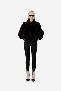 Faux Fur Bomber Jacket