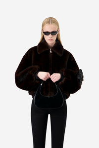 Faux Fur Bomber Jacket