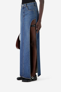 Garter Belt Denim Skirt