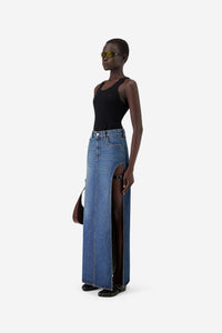 Garter Belt Denim Skirt