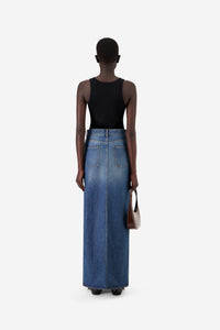 Garter Belt Denim Skirt