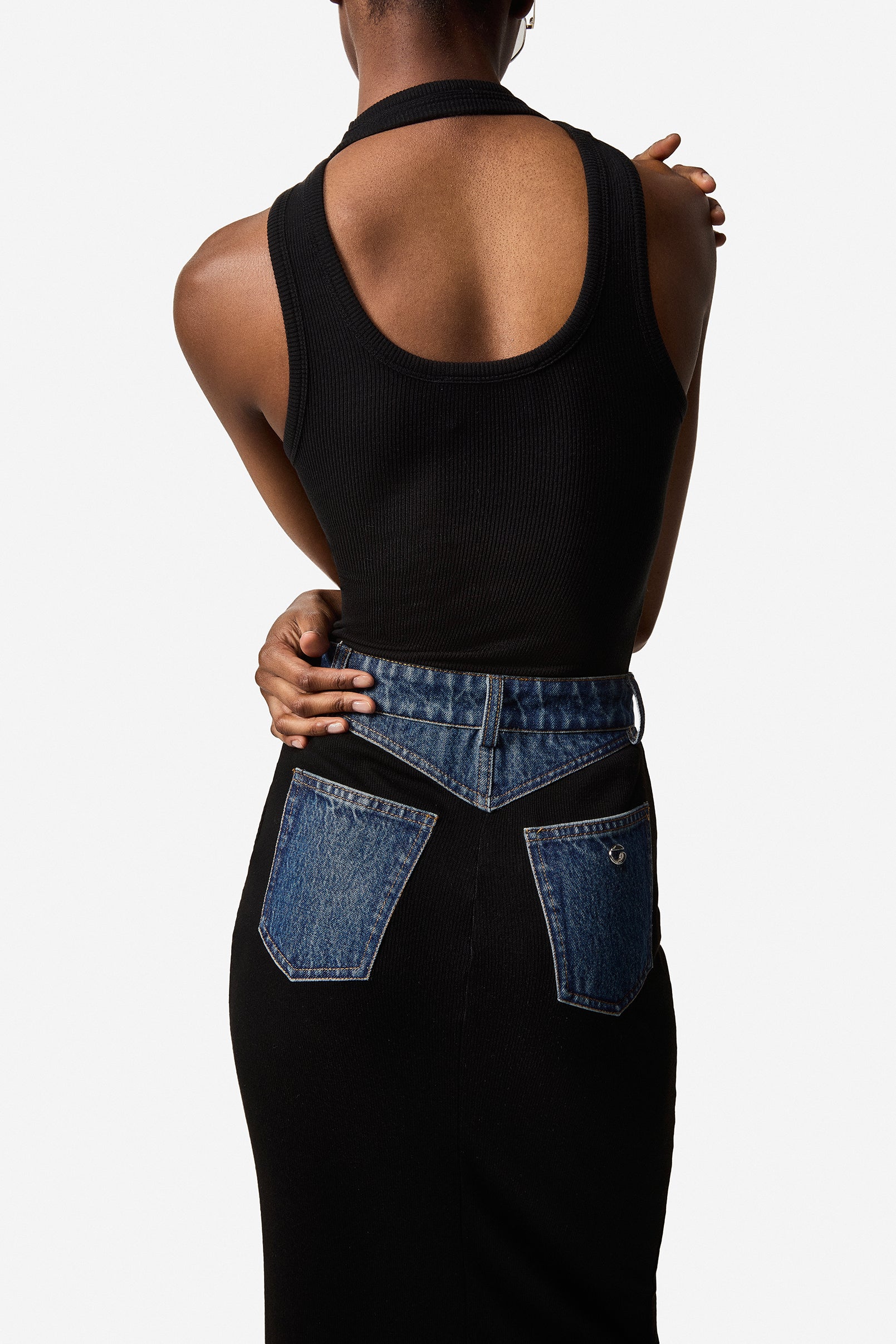 Second Skin Rib Denim Skirt – Coperni