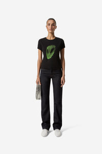 Slim Fit T-Shirt Alien Head Print