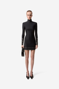 Snaps Turtleneck Dress