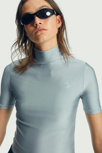 High Neck Fitted Top