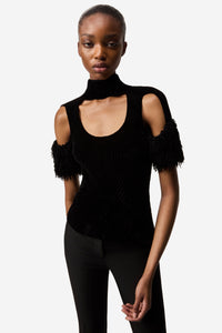 Chenille Knitted Top