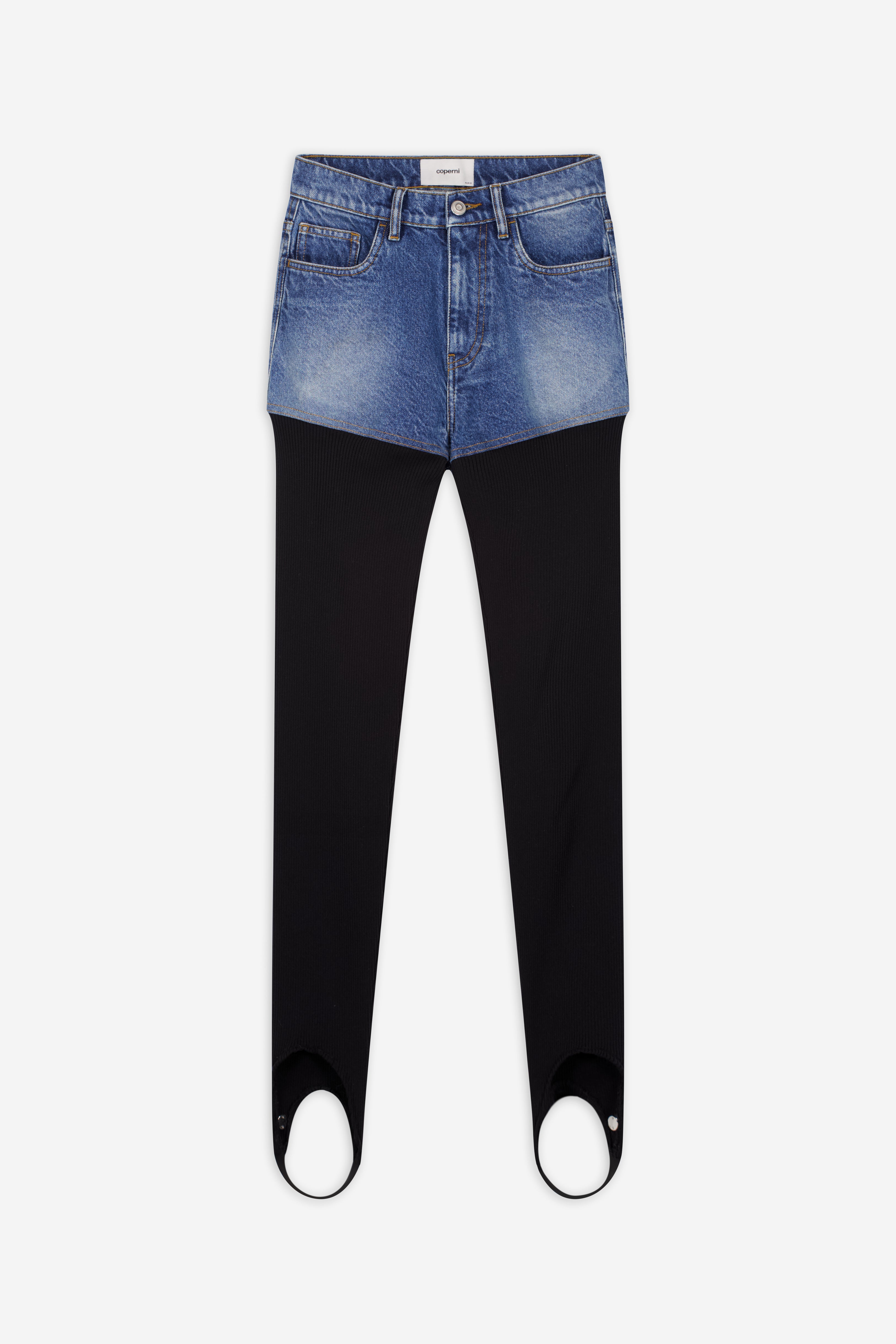 デニム・ジーパン COPERNI 'Hybrid' jeans Blue COPP32F2014 Coperni - BLUE HYBRID JEAN – LE LABO STORE