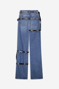 Multi Belt Denim Pants