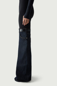 Denim Hybrid Flare Trousers