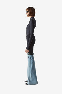 Hybrid Flare Denim Trousers