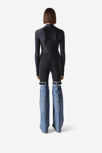 Hybrid Flare Denim Trousers