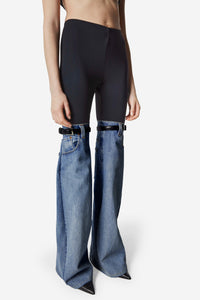 Hybrid Flare Denim Trousers