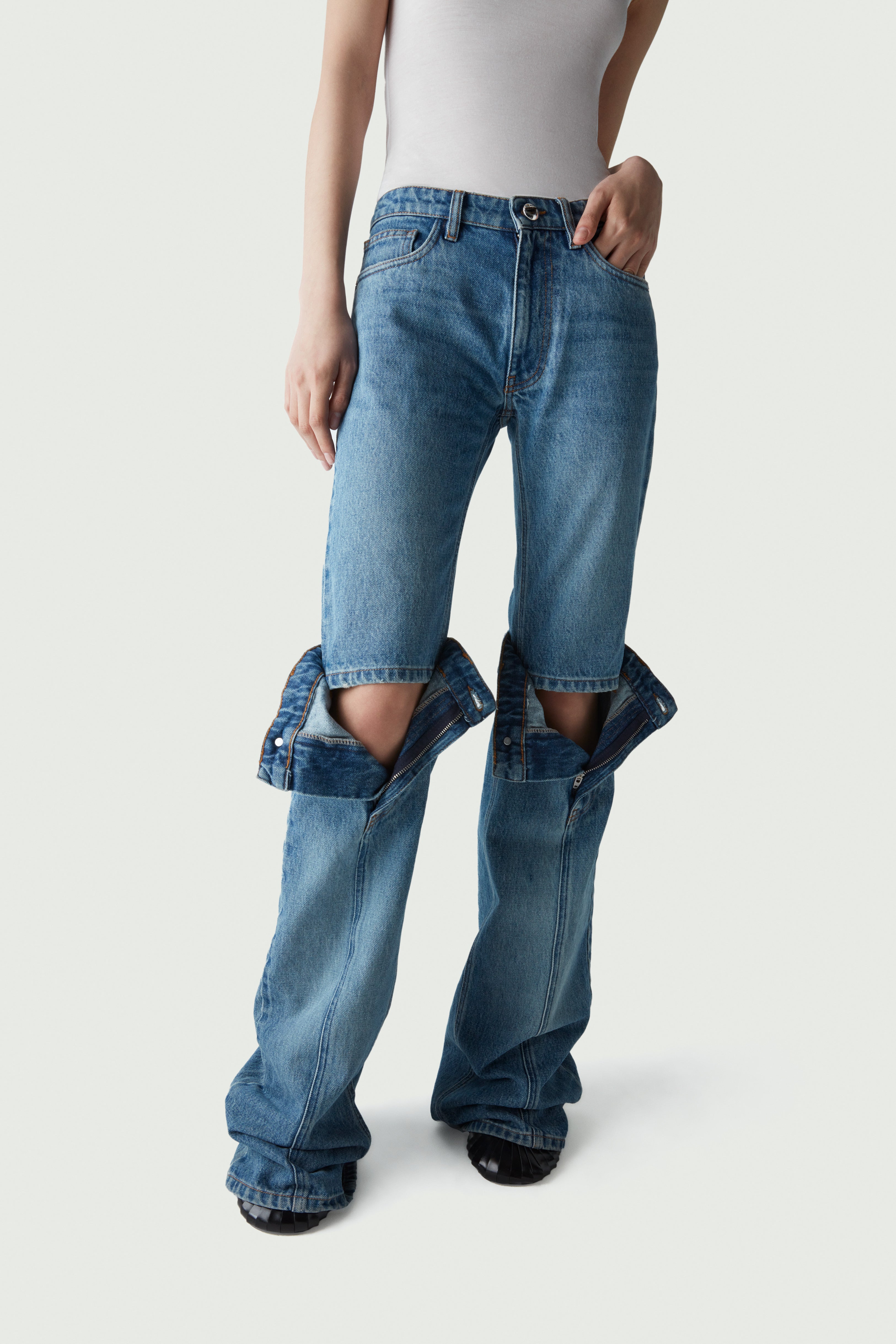 【関税込み】Coperni ブラック Open Knee ジーンズ Open Knee Jeans – Coperni