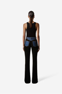 Second Skin Rib Denim Pants