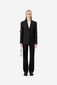 Logo Belted Blazer
