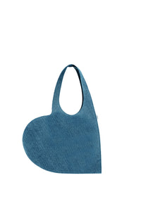 Denim Mini Heart Tote Bag