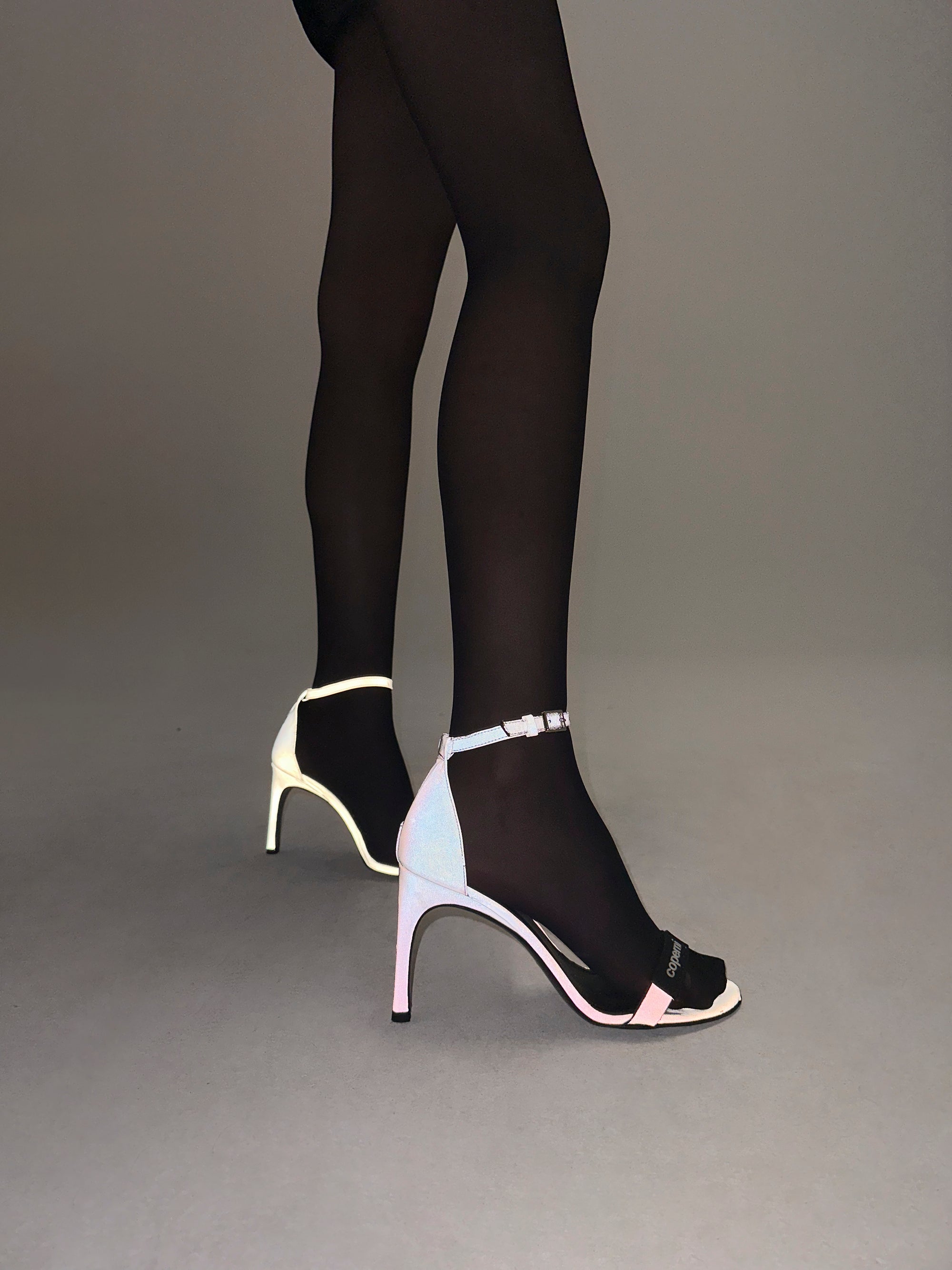 Grey on sale reflective heels