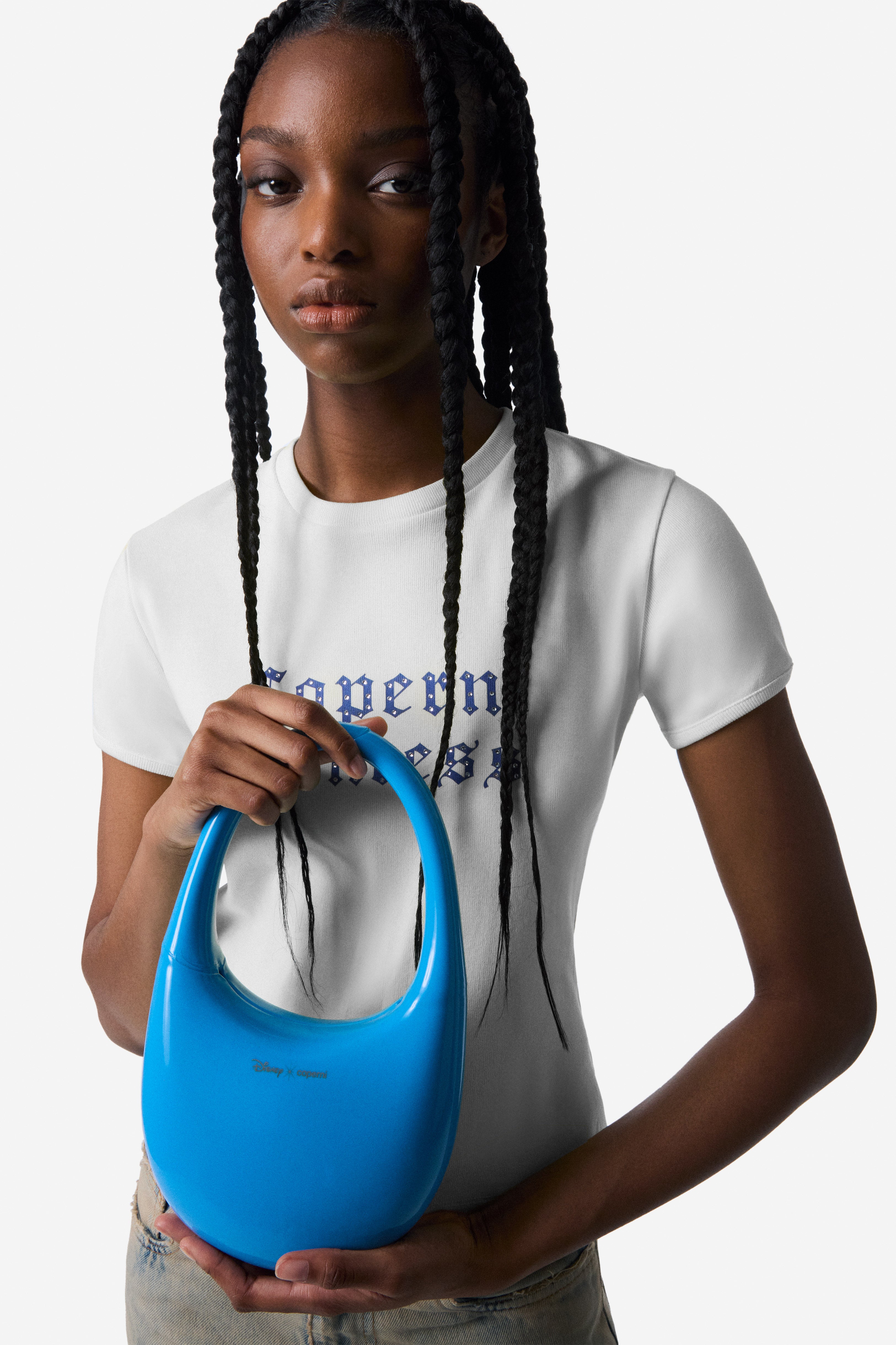 トートバッグ Coperni DISNEY X COPERNI LIQUID SWIPE BAG (DBA104F9014 BLU) Disney X Coperni Liquid Print Swipe Bag
