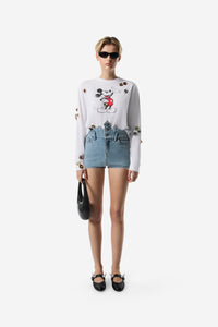 Disney X Coperni Crown Denim Short