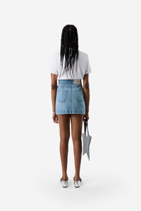 Four Pocket Denim Mini Skirt