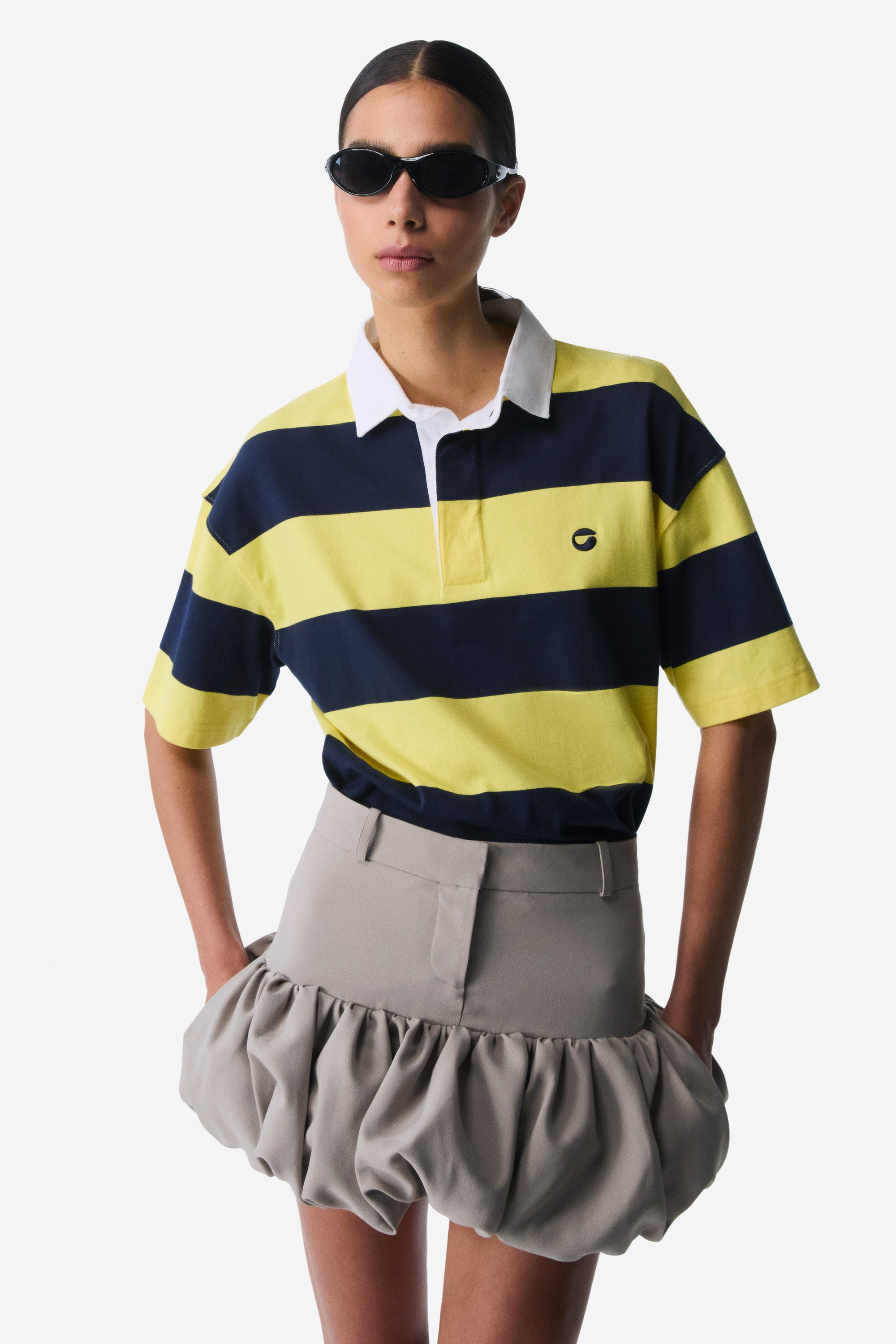 Striped Polo Top – Coperni Striped Polo Top – Coperni