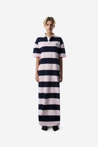 Striped Long Polo Dress