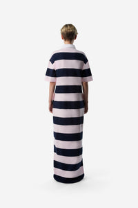 Striped Long Polo Dress