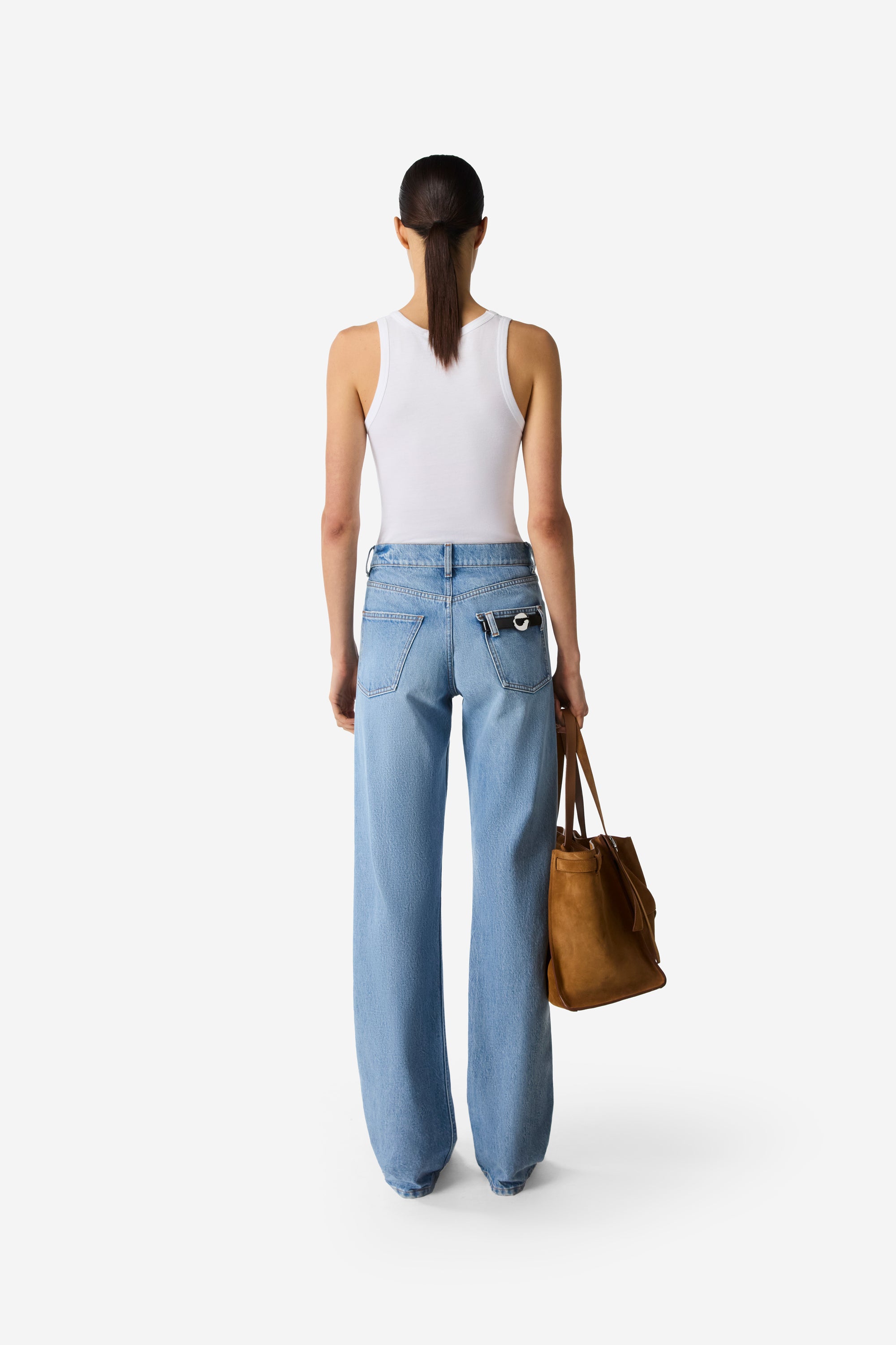 デニム・ジーパン COPERNI Women Denims COPP55252MEN BLUE Straight Leg Denim Pants – Coperni