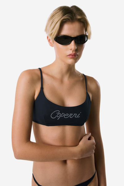 本命ギフト Logo Crystal Bikini Coperni – Top 水着・ラッシュガード