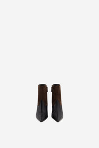 Suede Star Cut-Out Low Boots