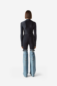 Hybrid Flare Denim Trousers