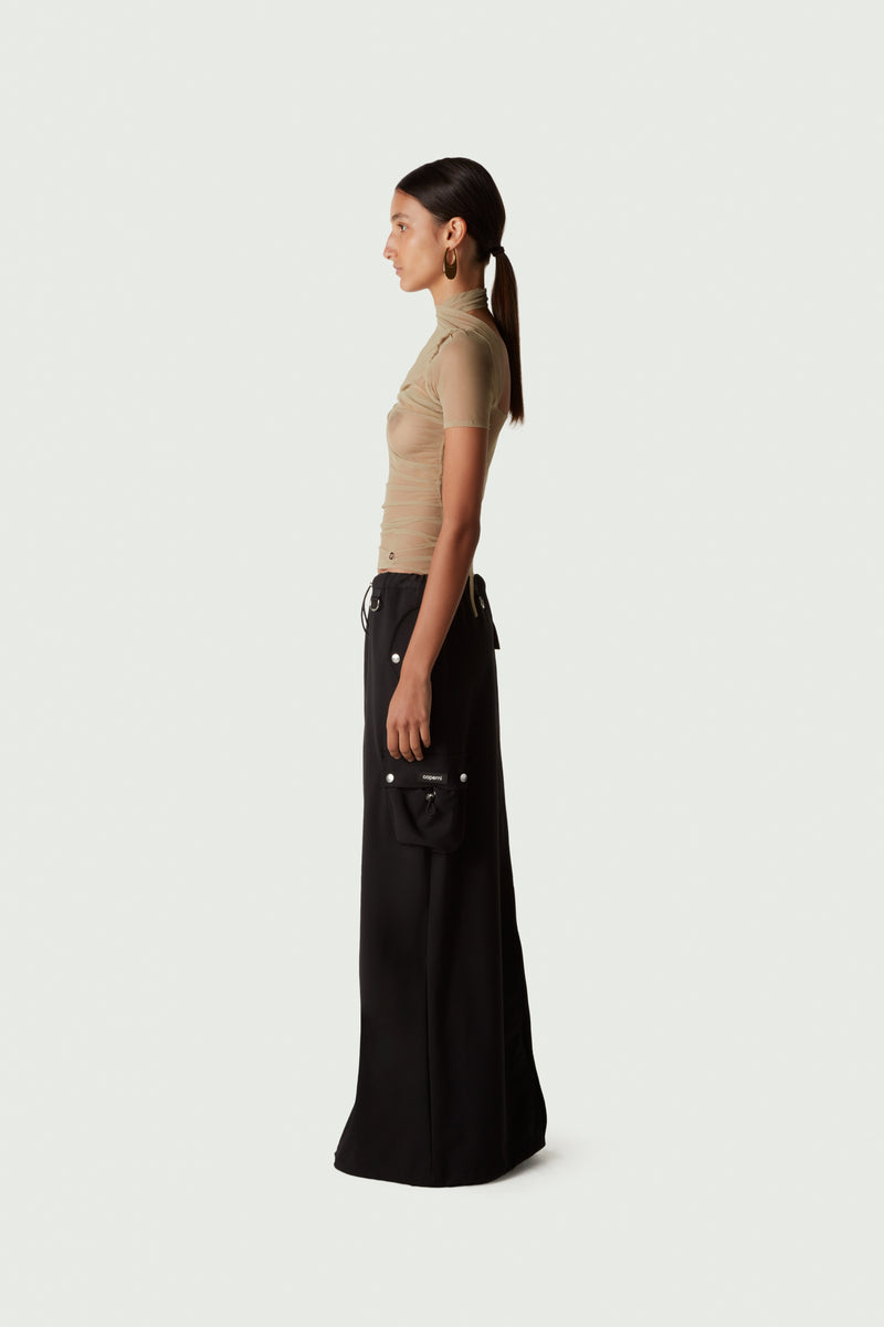 Tailored Cargo Maxi Skirt – Coperni