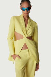 Twisted Cut-Out Tailored Jacket